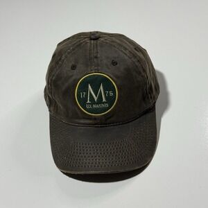 The Game US Marine Corps 1775 Strapback Hat Vintage Brown Dad Cap Mens OSFM
